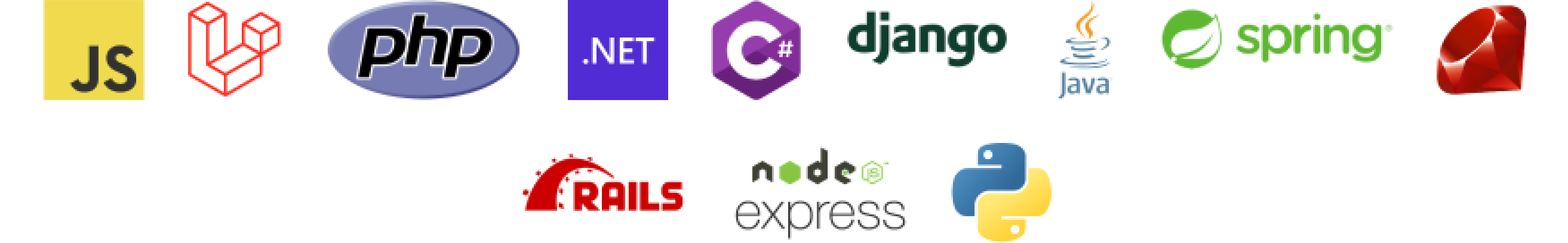 Backend languages and frameworks